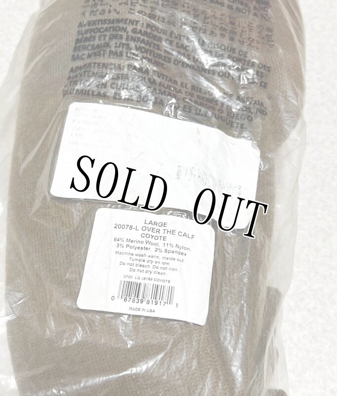 画像2: 海兵隊実物 ブーツ ソックス 2P コヨーテ LARGE (2)