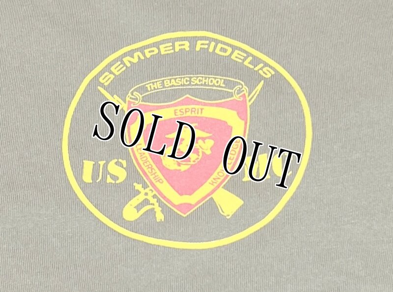 画像2: 米軍放出品　USMC  WOBC Tシャツ　LARGE (2)