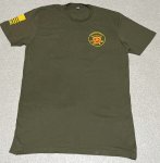 画像1: 米軍放出品　USMC  WOBC Tシャツ　LARGE (1)