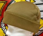 画像1: 米軍実物　MARINES　フリースキャップ　コヨーテ　SMALL-MEDIUM　 (1)