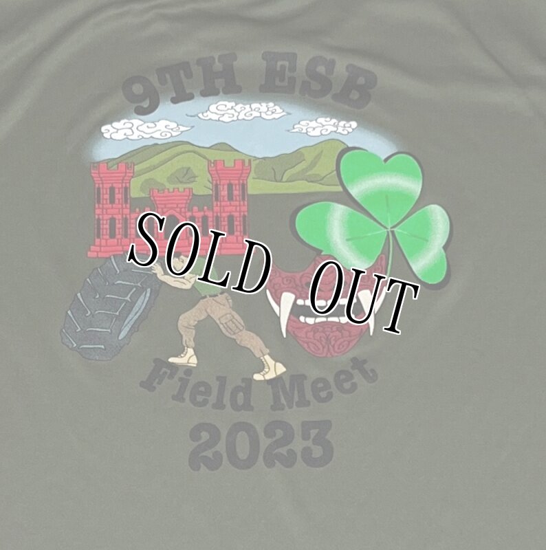 画像2: 米軍放出品　USMC　9TH ESB　 Tシャツ　LARGE (2)