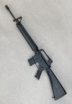 画像1: 米軍実物 COLT Rubber TRAINING RIFLE M16A2  T 07 83B　 (1)