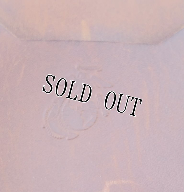 画像2: 米軍放出品 USMC 　レザー　ID/パス　ケース (2)