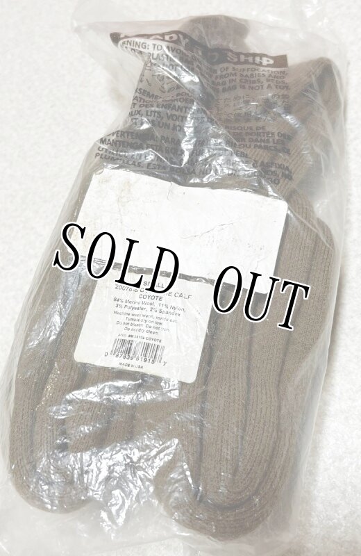 画像2: 海兵隊実物 ブーツ ソックス 2P コヨーテ SMALL (2)