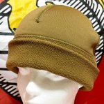 画像1: 米軍実物　MARINES　フリースキャップ　コヨーテ　SMALL-MEDIUM　 (1)