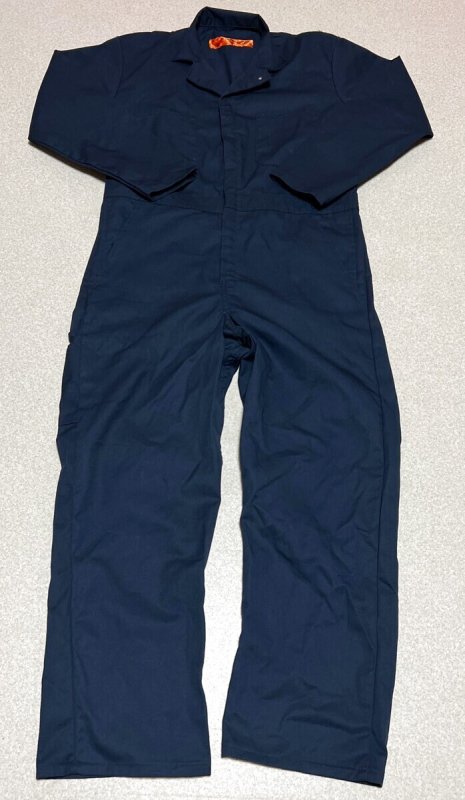 画像1: 米軍実物 RED KAP　カバーオール　紺　42R (1)