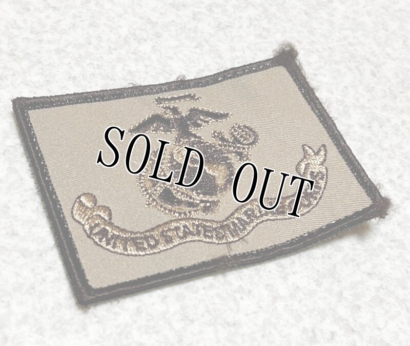 画像2: 米軍放出品 US MARINE  イーグルグローブアンカーワッペン TAN (2)