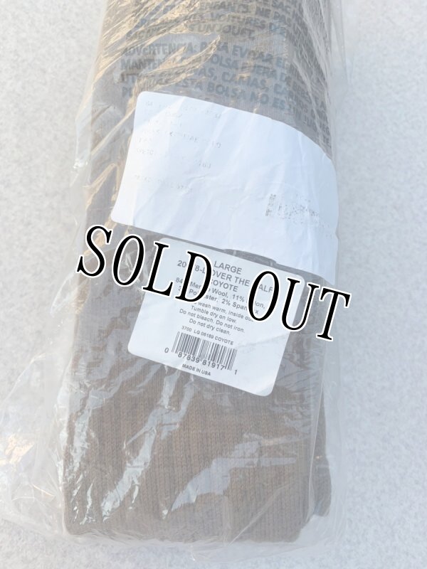 画像2: 海兵隊実物 ブーツ ソックス 2P コヨーテ LARGE (2)