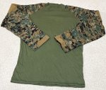 画像1: 米軍放出品　TRU-SPEC　ウッドランドマーパット　コンバットシャツ　L-R (1)