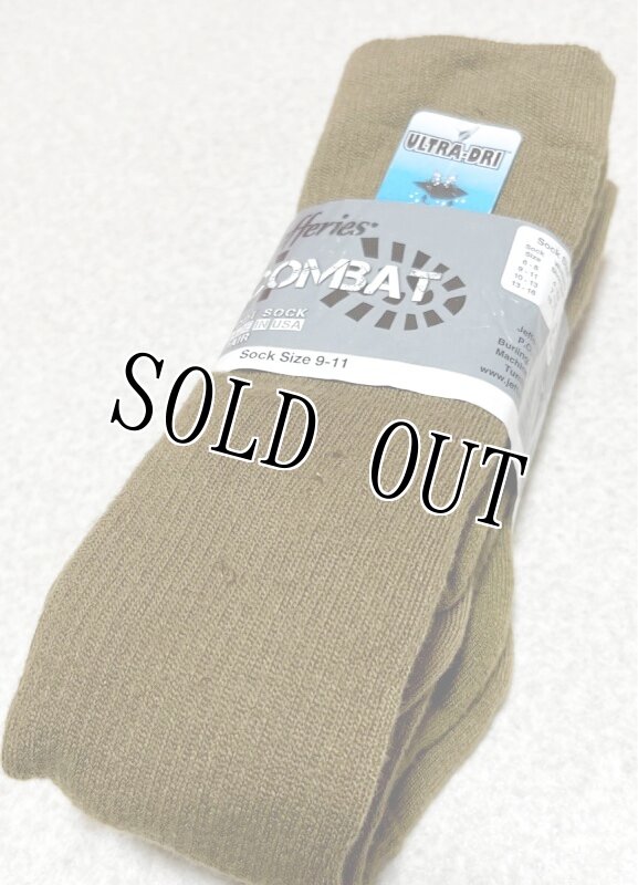 画像2: 米軍実物 COMBAT ブーツソックス 2P 9-11(5-8) (2)