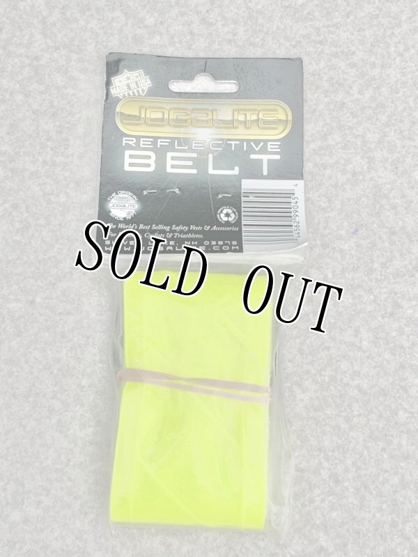画像1: 米軍放出品  ジョガライト高強度反射 リフレクション ベルト　イエロー  (1)