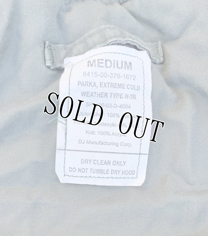 画像8: 米軍実物 PARKA, EXTREME COLD WEATHER TYPE N-3B MEDIUM (8)