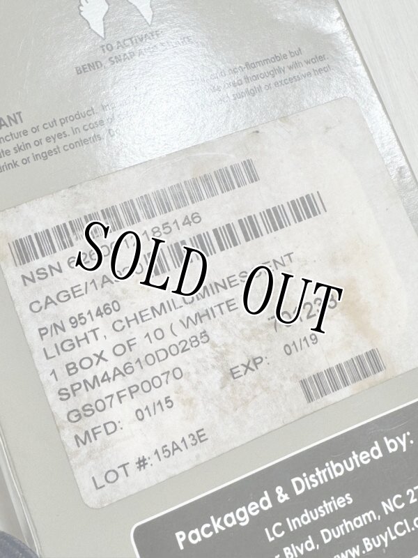 画像14: 米軍実物 CYALUME CHEMLIGHT ステック (ホワイト) 8 HR 10本 (14)