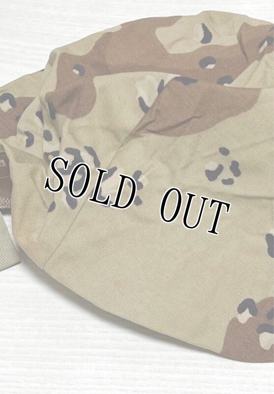 画像5: 米軍実物,デザート6Cチョコチップ ヘルメットカバー M/L (5)