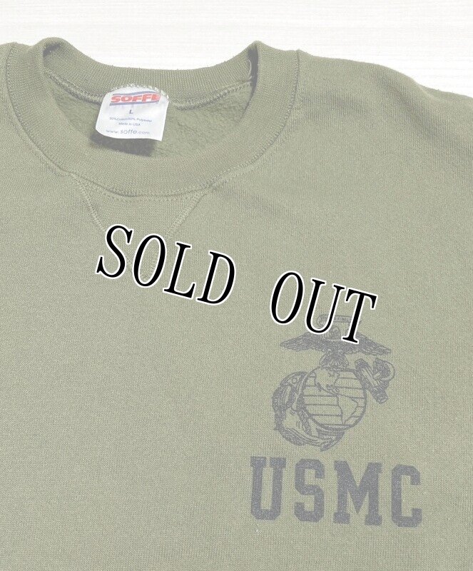 画像3: 米軍実物 USMC スウェットトレーナー LARGE (3)