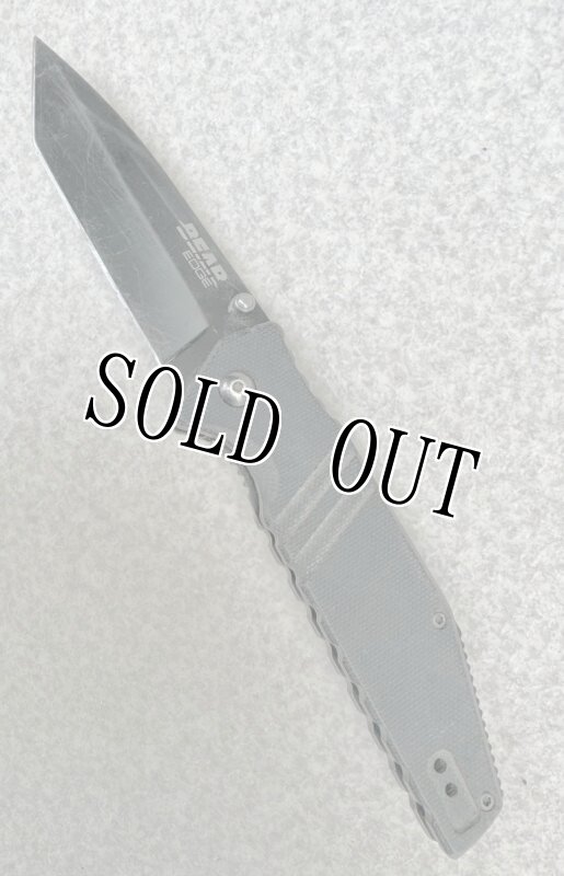 画像6: 米軍放出品 Bear Edge 4.5" Spring Assisted Tanto Knife Black G-10  (6)