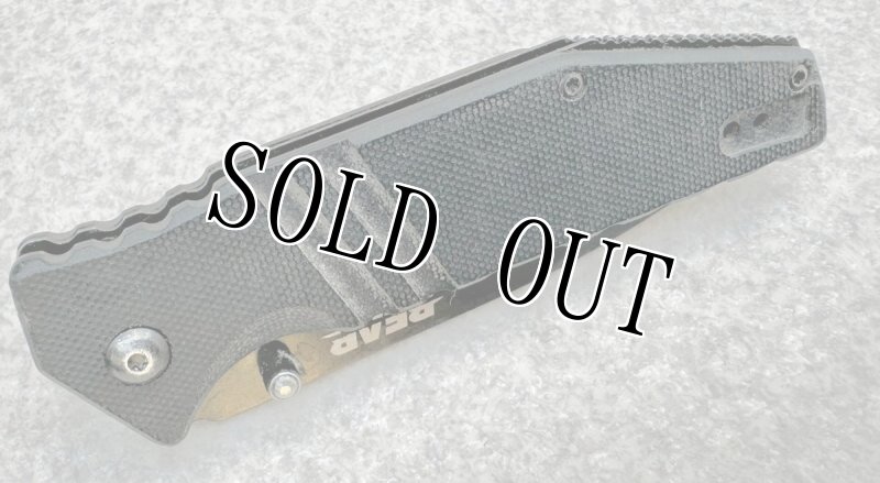 画像2: 米軍放出品 Bear Edge 4.5" Spring Assisted Tanto Knife Black G-10  (2)