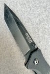 画像5: 米軍放出品 Bear Edge 4.5" Spring Assisted Tanto Knife Black G-10  (5)