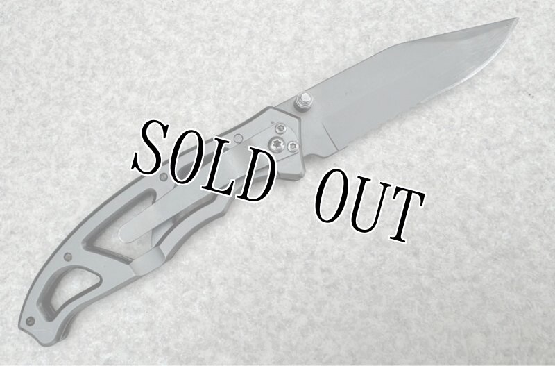 画像3: 米軍放出品 GERBER パラフレーム 1 ガーバー ナイフ ツール【ステンレス】スケルトンハンドル  (3)