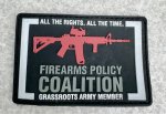 画像1: 米軍放出品 Firearms Policy Coalition (FPC) ラバー製 (1)