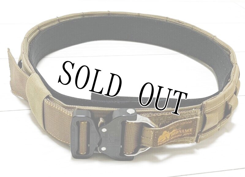 画像3: 海兵隊実物 オードナンス製 MOLLE SYSTEM D-RING タクティカル ガンファイターベルト CB XL (3)