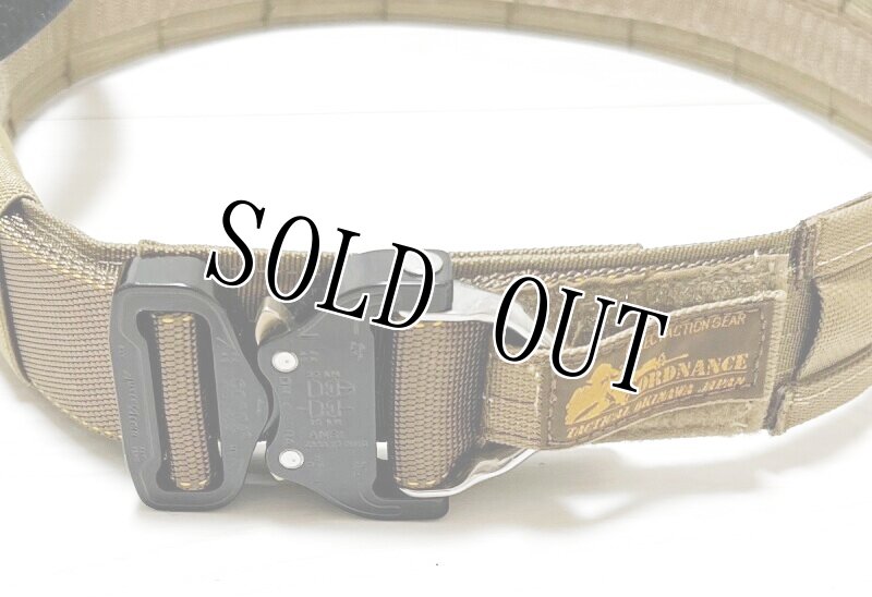 画像2: 海兵隊実物 オードナンス製 MOLLE SYSTEM D-RING タクティカル ガンファイターベルト CB XL (2)
