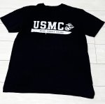 画像1: 米軍放出品　USMCTシャツ　MCRD PARRIS ISLAND (1)