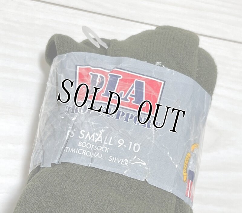 画像2: 米軍実物 GI ブーツソックス OD  3P SMALL (2)