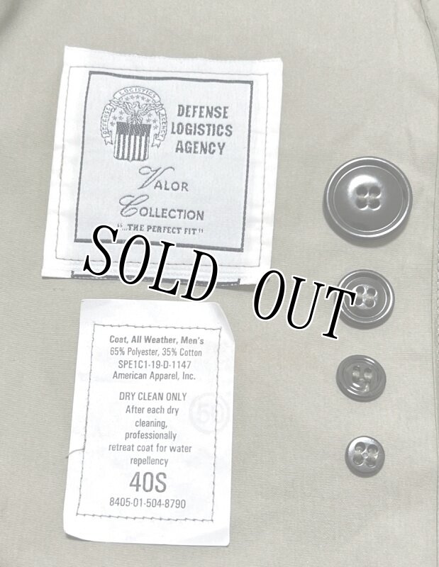 画像4: 米軍実物 海兵隊 ミリタリー トレンチコート 40 S (4)