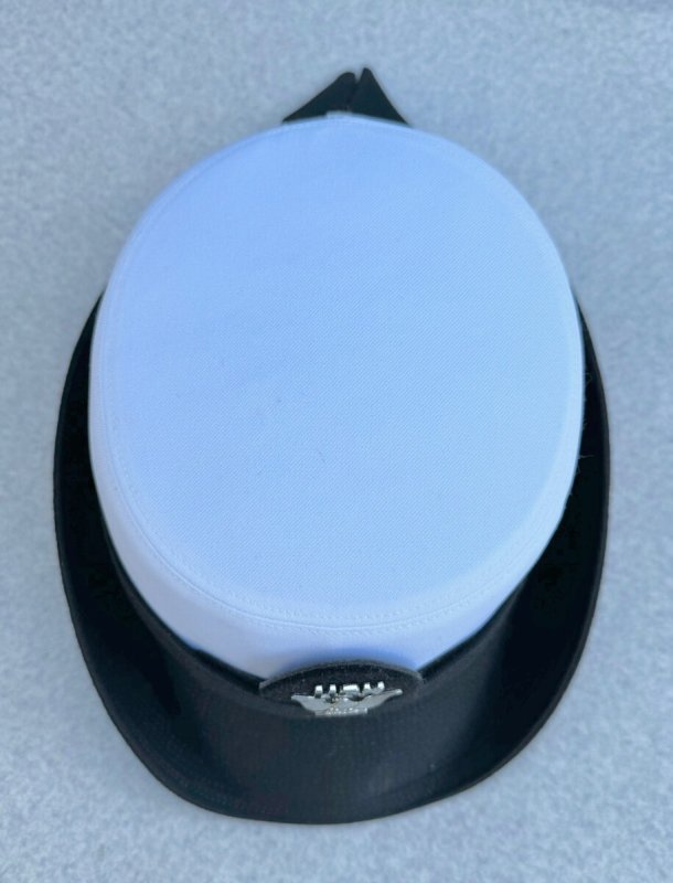 画像4: 米軍実物 US Navy Womans Dress White Hat  BAG セット (4)