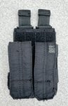 画像2: 米軍放出品 5.11 タクティカル VTAC ピストル  ダブル マガジンポーチ (2)