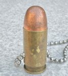 画像1: 米軍実物　アクセサリー弾　ネックレス (1)