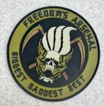 画像1: 米軍放出品 18 MUNS KADENA U.S.AIR FORCE CUSTOM PATCHES ラバー製 ベルクロ ワッペン (1)