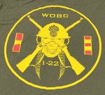 画像4: 米軍放出品　USMC  WOBC Tシャツ　LARGE (4)