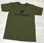 画像1: 米軍放出品　USMC SOFFE　OD　Tシャツ　MEDIUM (1)