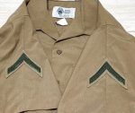 画像2: 米軍実物,USMC　サービスドレス半袖シャツ　15  (2)