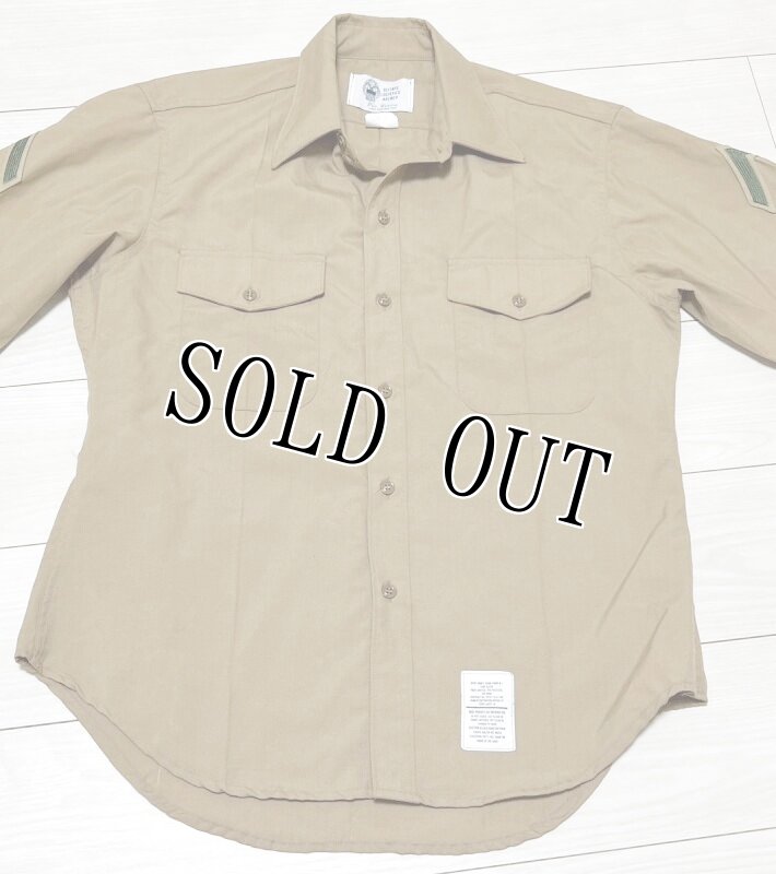 画像2: 米軍放出品,USMC サービスドレスシャツ 16,5×34 (2)