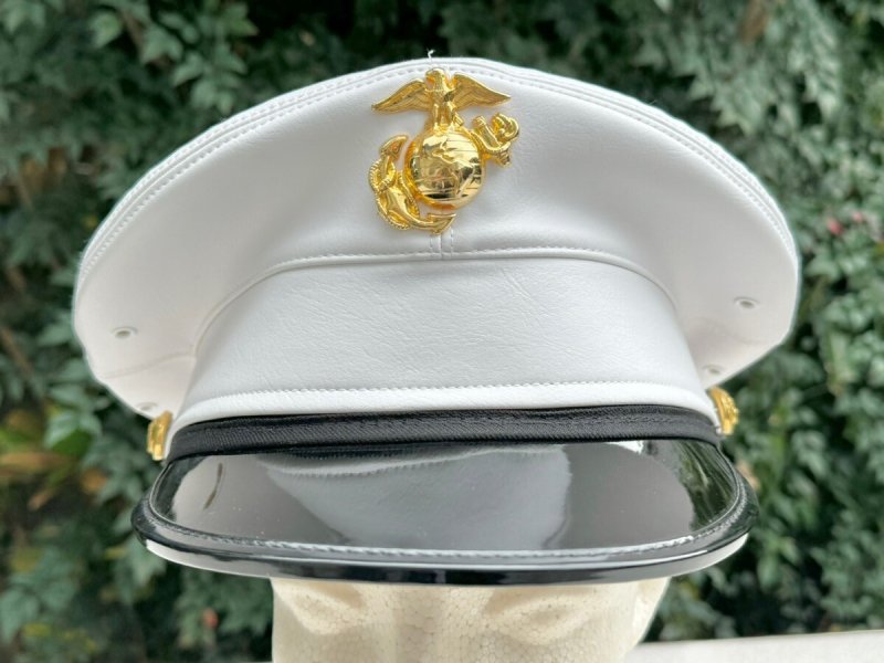 画像5: 米軍実物 US MARINE ドレス キャップ  7 1/8 (5)