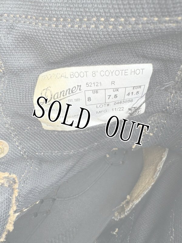 画像10: 米軍隊実物 DANNER TROPICIAL   8 COYOTE HOT  52121 ダナーミリタリーブーツ (10)