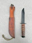 画像1: 米軍実物 KA-BAR USMC アウトドア ナイフ (1)