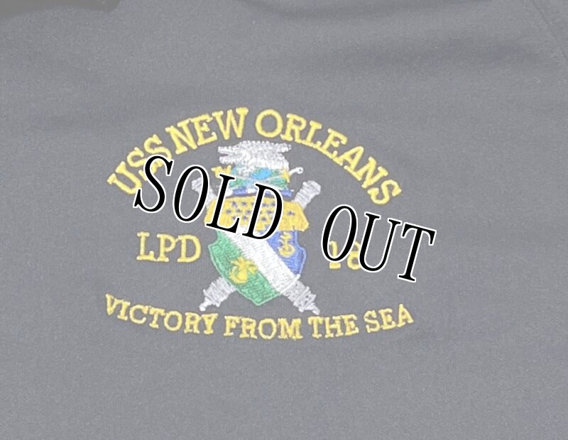 画像2: 米軍放出品 USS NEW ORLEANS LPD-18 ポロシャツ X LARGE (2)