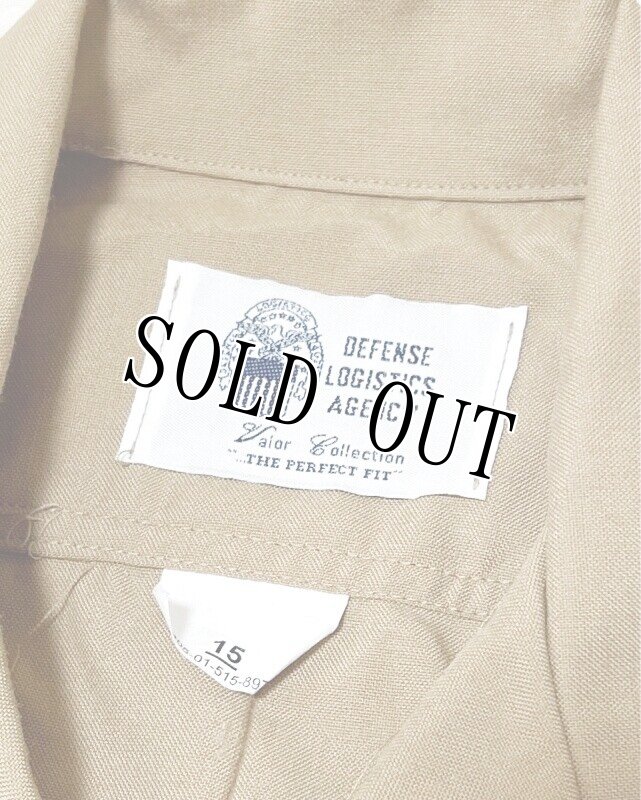 画像2: 米軍実物,USMC サービスドレス半袖シャツ 15  (2)