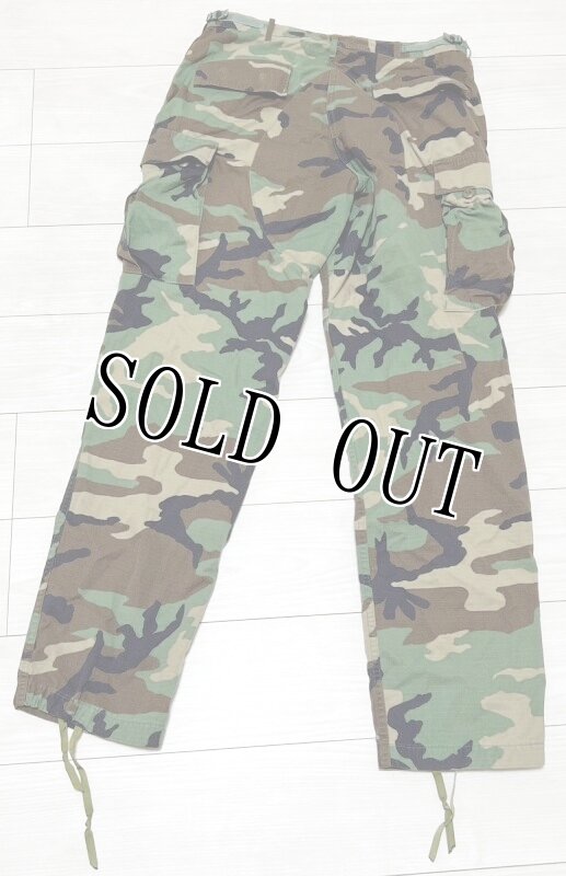 画像2: 米軍実物,ウッドランドカモ 迷彩パンツ MEDIUM-LONG (2)