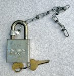 画像2: 米軍実物　軍用　AMERICAN LOCK Padlock　南京錠 (2)