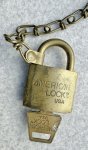 画像1: 米軍実物 American Lock Set U.S. M 3000 Key 南京錠 (1)