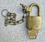画像5: 米軍実物 American Lock Set U.S. M 3000 Key 南京錠 (5)