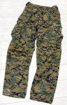 画像1: 海兵隊実物 USMC　Marine Corps Tropical Combat Uniform MCTCU　 ウッドランドマーパットパンツ　SMALL-REGULAR (1)