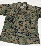 画像2: 米軍実物,USMC　ウッドマーパットジャケット　MEDIUM-SHORT (2)