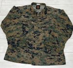 画像1: 米軍実物,USMC　ウッドマーパットジャケット　MEDIUM-SHORT (1)