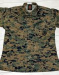 画像2: 米軍実物,USMC　ウッドマーパットジャケット　SMALL-SHORT (2)